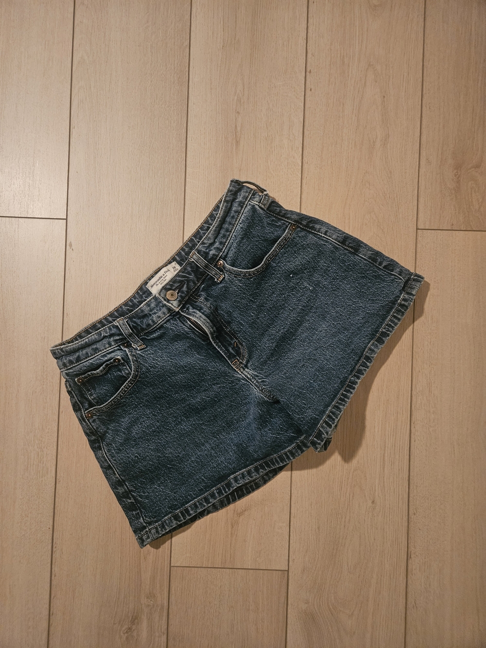Abercombie and fitch Classic Dark Blue Denim Women's Shorts Curve Love Size 29